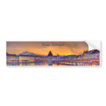 Lucerne Switzerland HDR Panoramic photography bumper stickers
