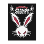 Luci the grumpy stompy postcard