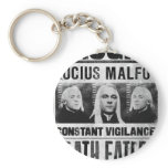 Lucius Malfoy Wanted Poster keychains