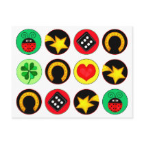 LUCK DOTS postcards