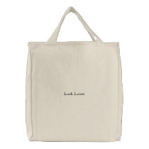 Luck Loose Embroidered Tote Bags