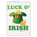 Luck O' Irish Pot O' Gold - Ireland Irish Patricks Card