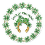 Luck O' The Irish Round Stickers