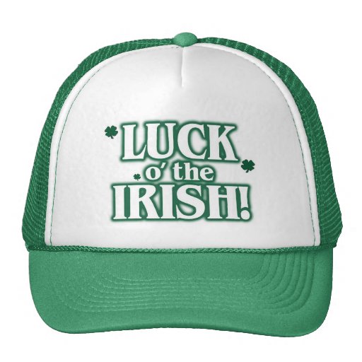 Luck o the irish trucker hat