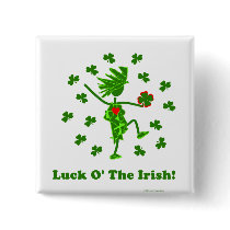 Luck O' the Irish Whimsical Design Pin