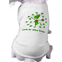 Luck O' the Irish Whimsical Design Pet Shirt