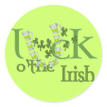 Luck of the Irish Beer Horse Shoe Luck Design stickers