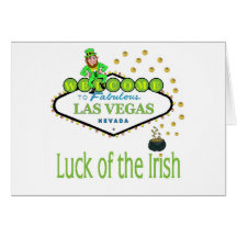 Luck of the Irish Las Vegas Party Card