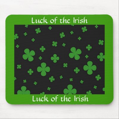 luck of the irish mousepad by Tamathaa