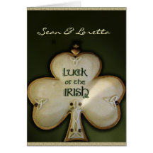 Luck of the Irish Wedding Greeting Card