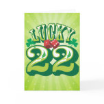 Lucky 22 Birthday Card