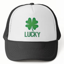 Lucky 4 leaf clover St. Patrick's Day hat