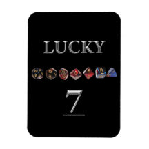 Lucky 7 flexible magnets