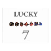 Lucky 7 post cards