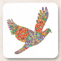 Lucky ANGEL Bird - Perfect Goodluck GIFT Beverage Coasters