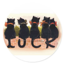 Lucky Black Cats Sticker