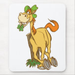 Lucky Cartoon Horse on St Patrick's Day mousepad
