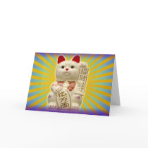 Lucky Cat Japanese Good Luck Waving Cat