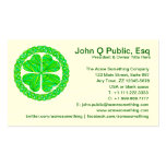 Lucky Celtic Shamrock Business Cards