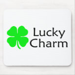 Lucky Charm 4 Leaf Clover Mouse Pad