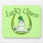 Lucky Charm Leprechaun Mousepad