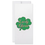 LUCKY CHARM rack cards