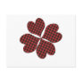 Lucky Clover in Plaid Post Card