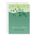Lucky Clover Irish Wedding Invitation