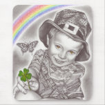 lucky clover mousepads