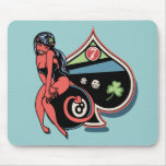 Lucky Devil Girl mousepads