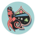 Lucky Devil Girl stickers