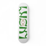"lucky dog" invertible ambigram skateboards