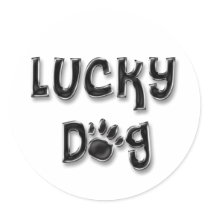 Lucky Dog Paw Print