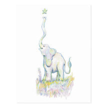 Lucky Elephant Post Cards