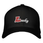 Lucky embroidered hats