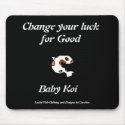 Lucky Fish Mousepad, Baby Koi