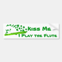 Lucky Flute Bumper Stickers