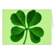 Lucky Four Leaf Clover Greeting Card