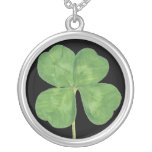 Lucky Four-Leaf Clover Shamrock Necklace Charm
