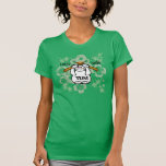 Lucky Four Leaf Clover Sushi-cat lucky maneki neko Tshirts