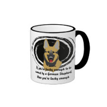 Lucky German Shepherd Owner Mug