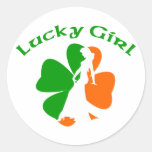 Lucky Girl Shamrock 5 Sticker