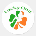 Lucky Girl Shamrock 6 Sticker
