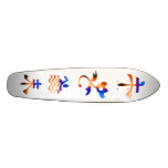 Lucky Gold n Blue Signs  -  Swimskate skateboards