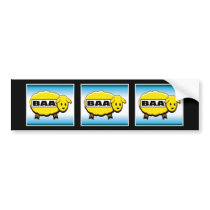 Lucky Gold Sheep Bumper Stickers
