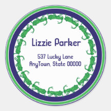 Lucky Grasshopper Address Label Stickers