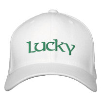 LUCKY HAT EMBROIDERED BASEBALL CAPS