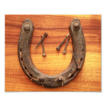 Lucky Horseshoe with Nails Photo Art