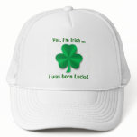 Lucky Irish Shamrock Golf Cap Trucker Hat