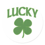 Lucky Irish Shamrock stickers